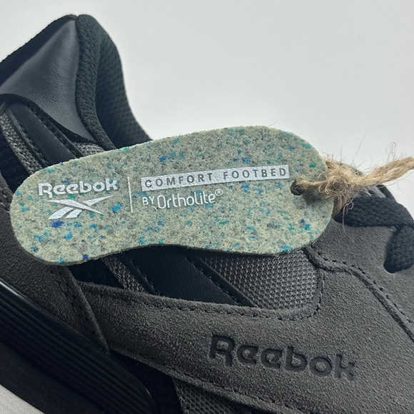 Reebok Harman Gray Black Mens Shoes Low Running Athletic Ortholite FFC0119598 main image 8